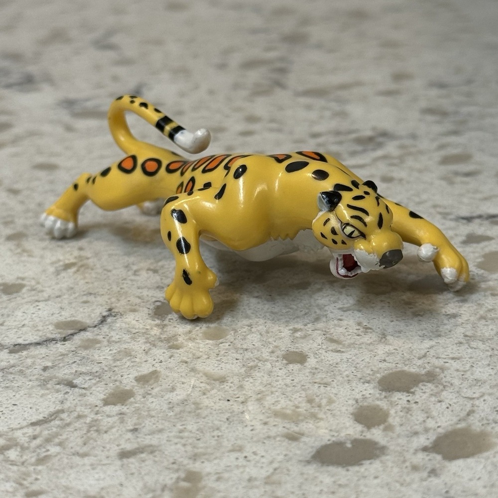 Disney Burroughs Tarzan Sabor Leopard Spotted Animal Jungle Figure Toy Vintage